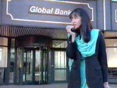 Joy outside the Global Bank